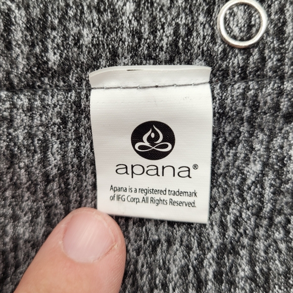 APANA | heathered space dye grey snap button convertible infinity scarf - Picture 3 of 4